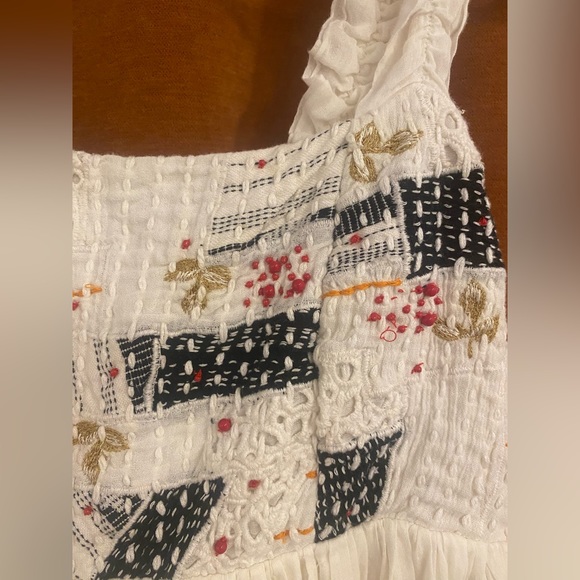 Show me your mumu white patchwork midi dress - Picture 8 of 13